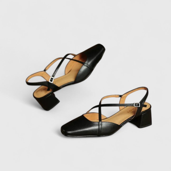 Nicole™ | Cross Strap Slingback Flats
