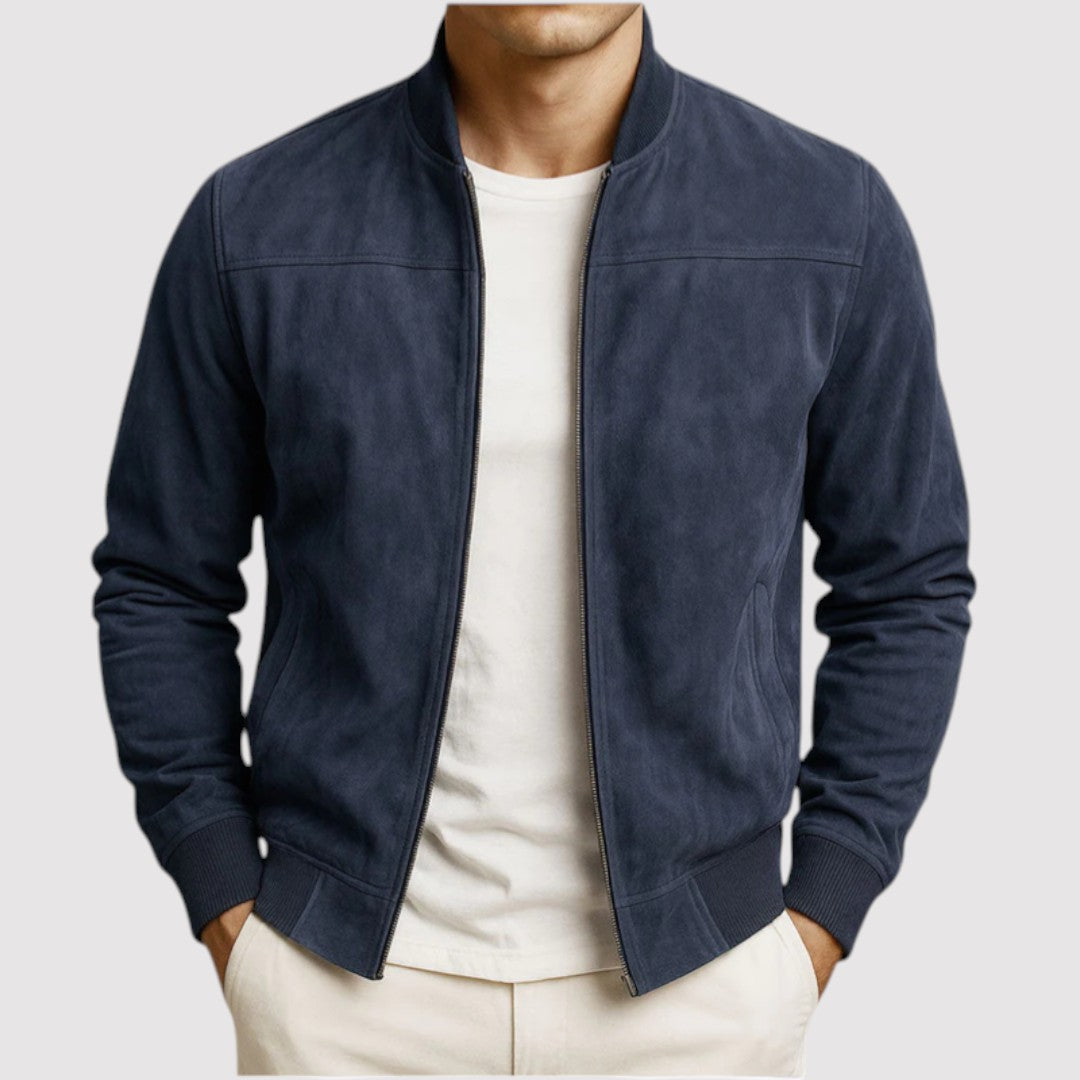 Michael Sydney men's jacket with stand collar, front view