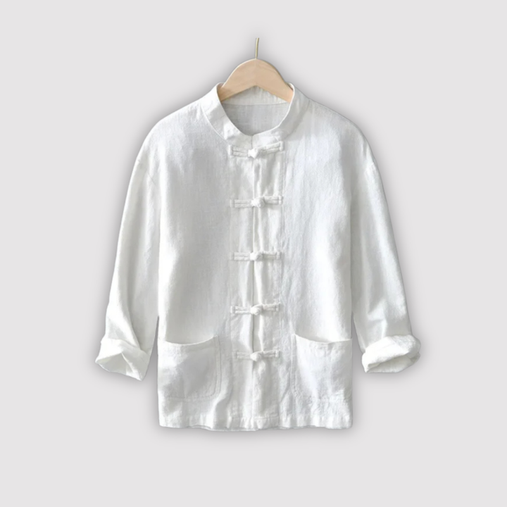 Michael Sydney men's airy long sleeve shirt, front view