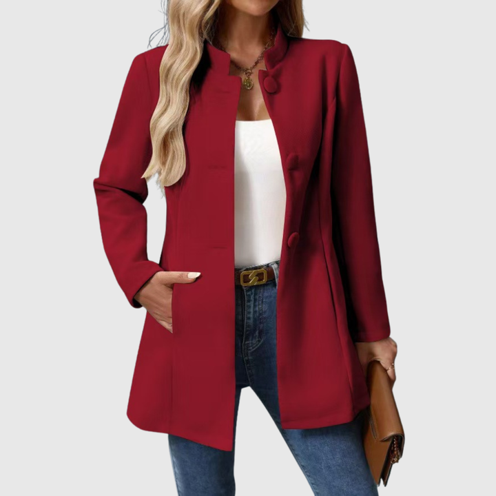 Madeline™ | Stand Collar Tailored Jacket