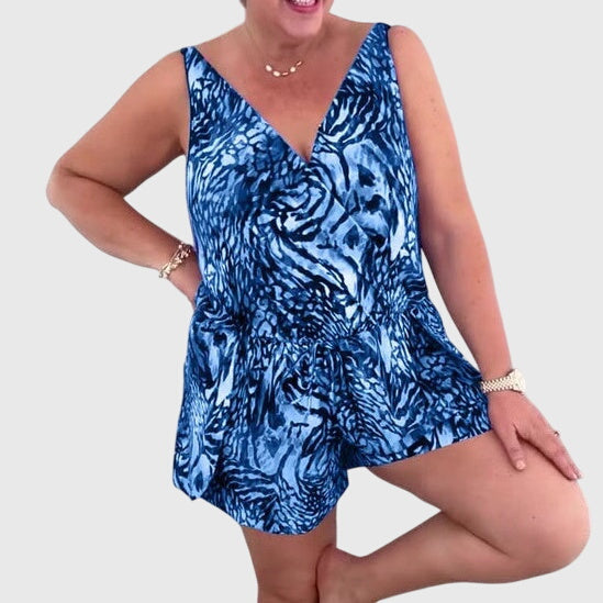 Tahlia™ | Printed Swim Playsuit