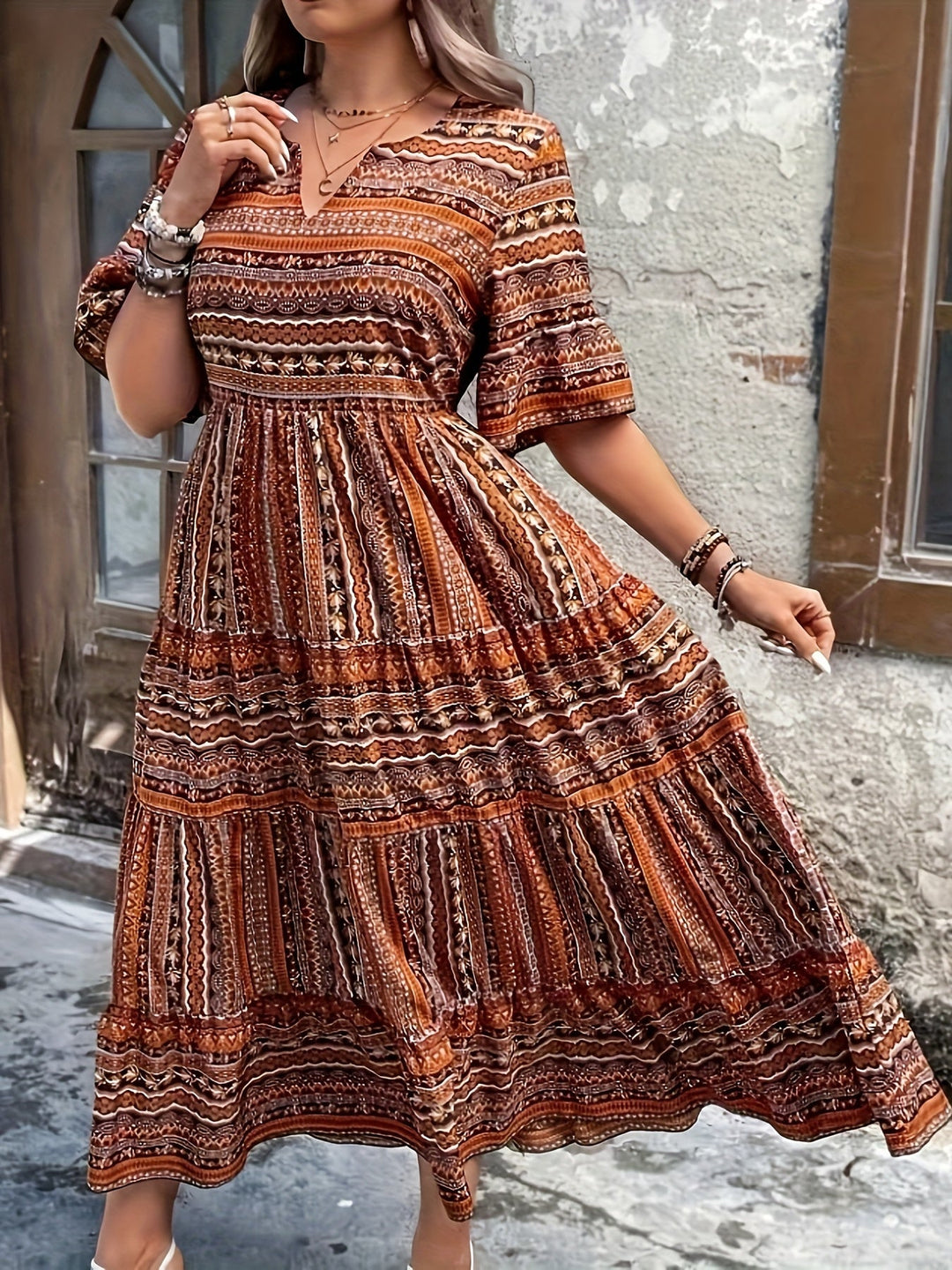 Victoria™ | Flowing Bohemian Maxi Dress