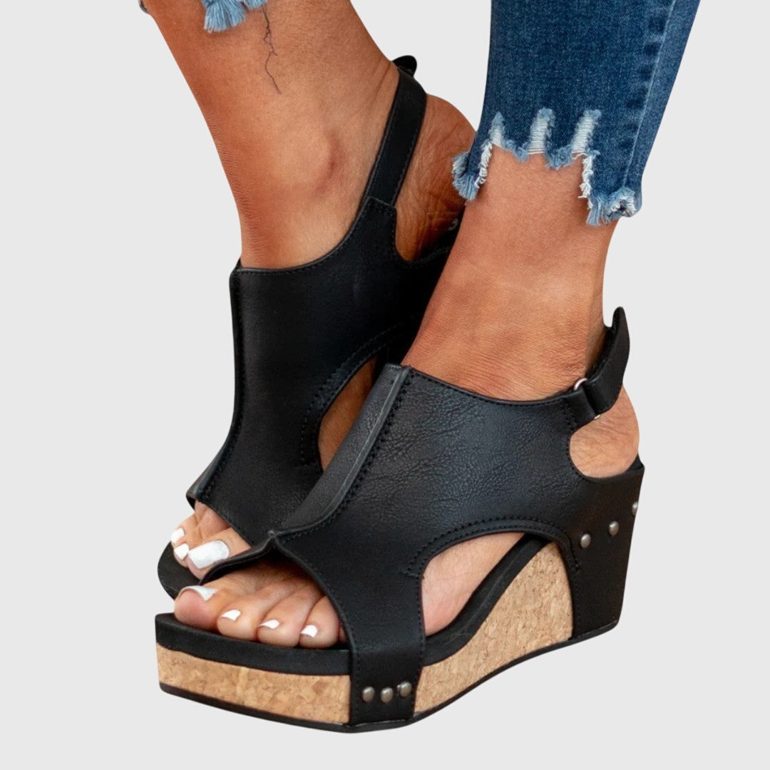 Jasmine™ | Cork Wedge Sandals