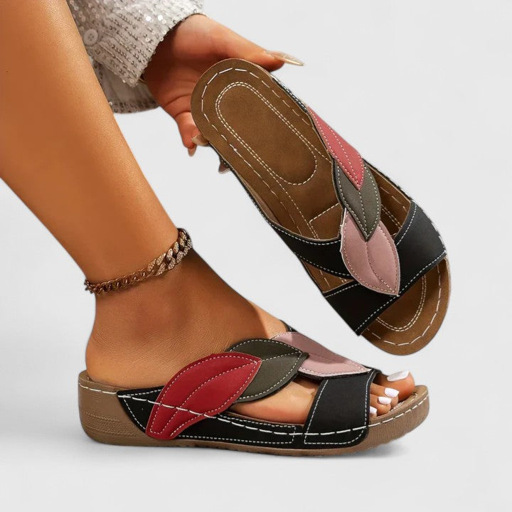 Amy™ | Leaf-Print Comfort Sandals