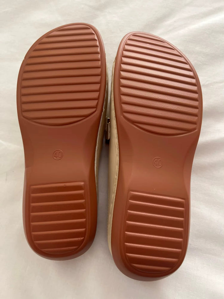 Pearl™ | Cream Slip-On Sandals