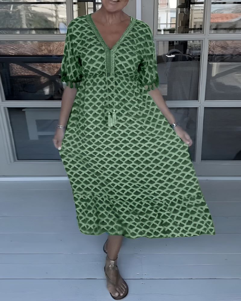 Gloria™ | Geo Print Maxi Dress