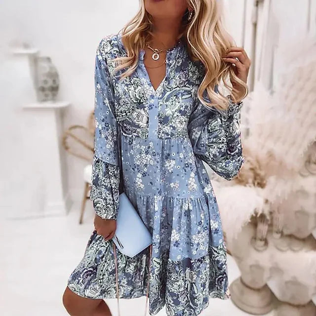 Leslie™ | Printed Boho Dress