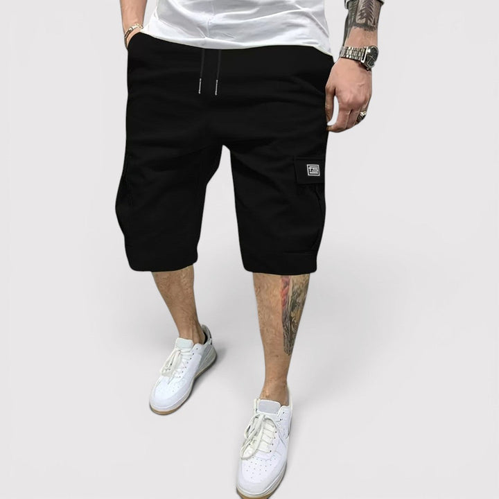 Michael Sydney men's functional cargo shorts, front view