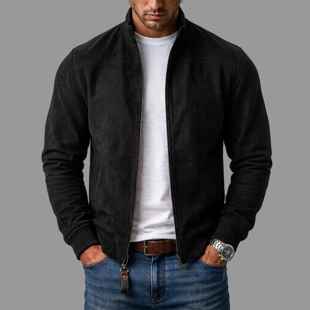 Brett Classic Zip Bomber Jacket
