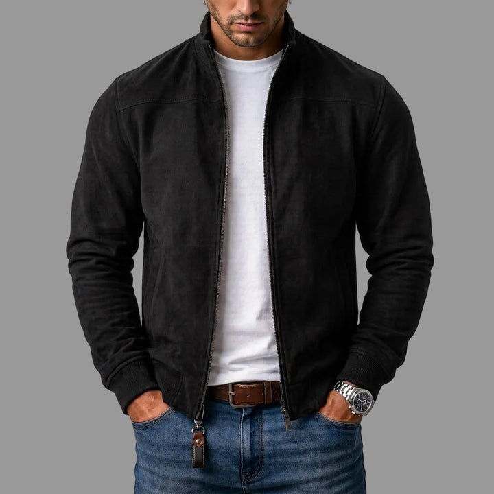 Brett Classic Zip Bomber Jacket