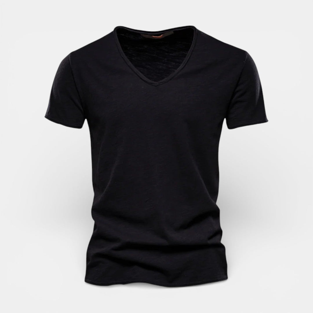 Michael Sydney men's two-pack v-neck t-shirt, front view