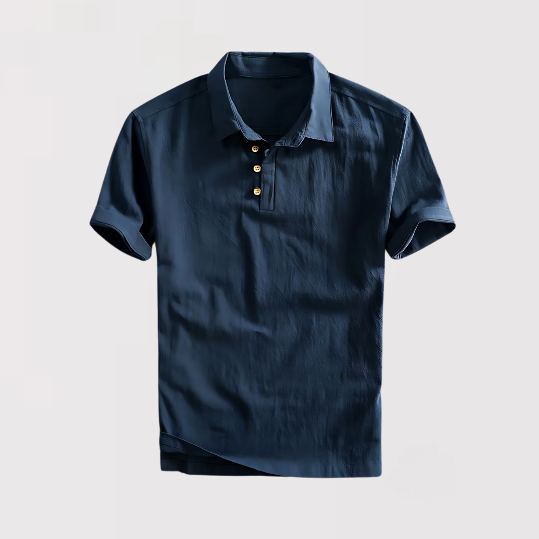 Michael Sydney men's summer polo shirt, front view