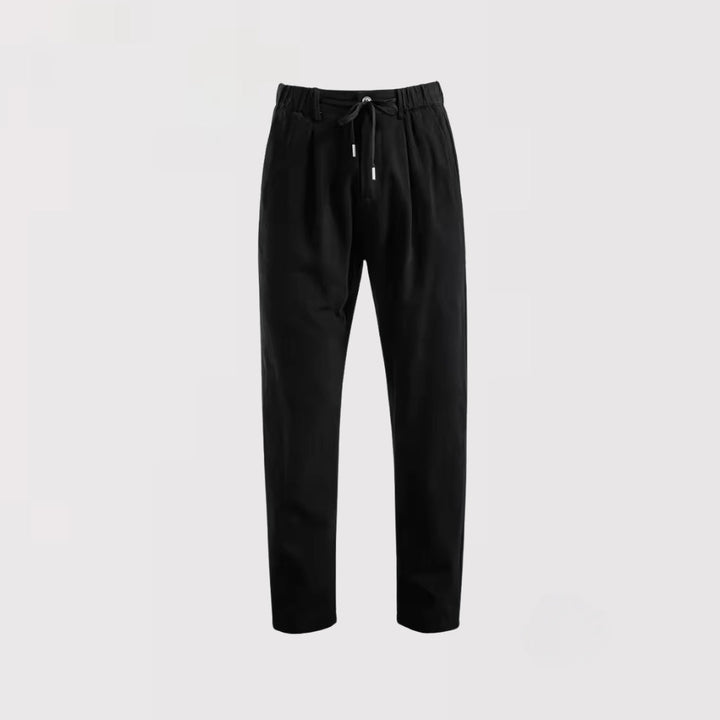 Michael Sydney men's Lightweight Summer Pants with Elastic Waist, front view