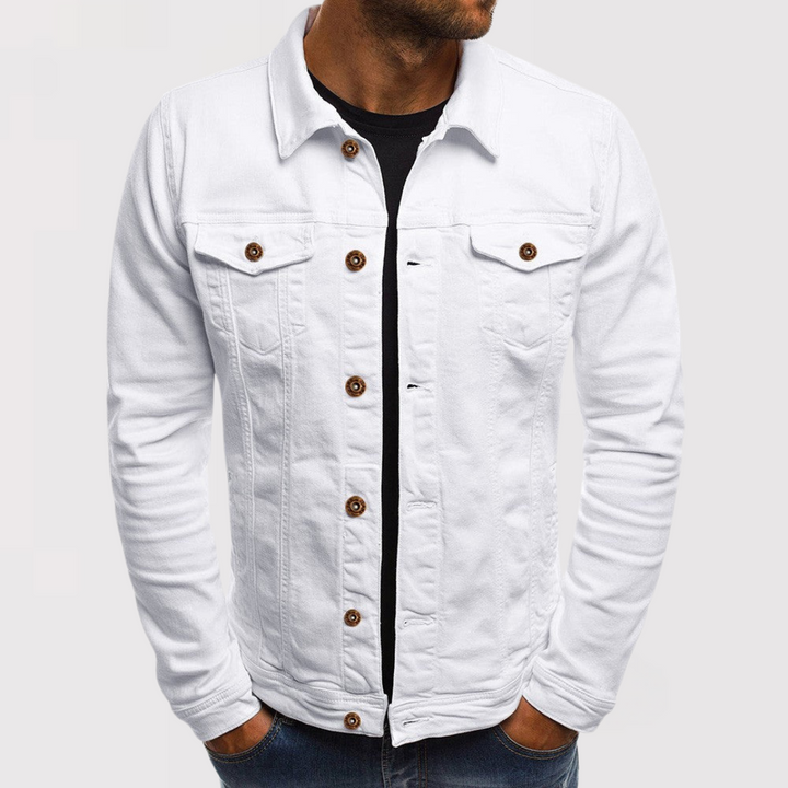 Michael Sydney men's Casual Summer Trucker Jacket, front view