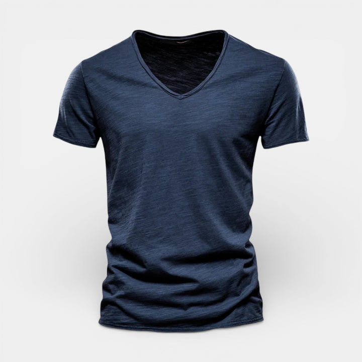 Michael Sydney men's two-pack v-neck t-shirt, front view