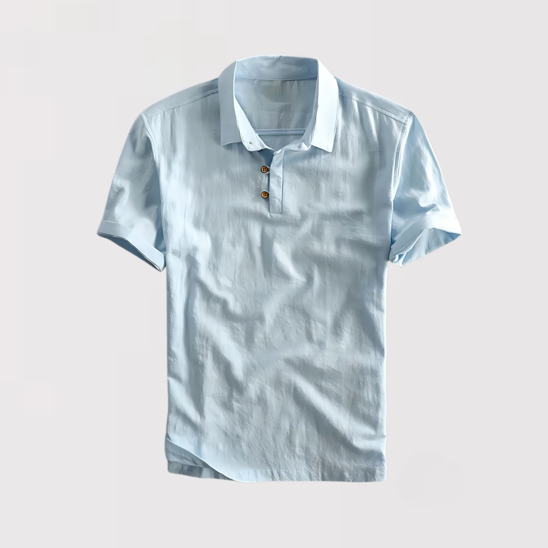 Michael Sydney men's summer polo shirt, front view