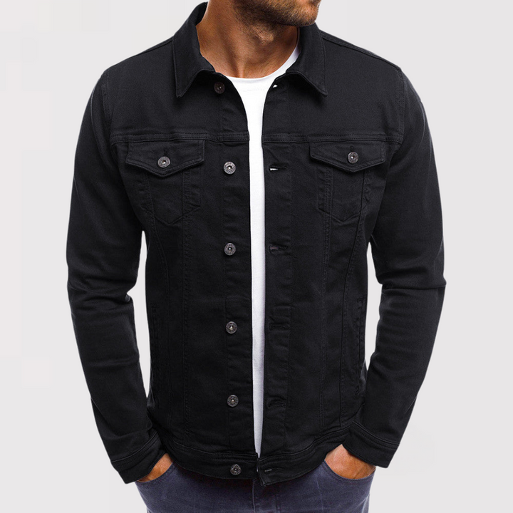Michael Sydney men's Casual Summer Trucker Jacket, front view