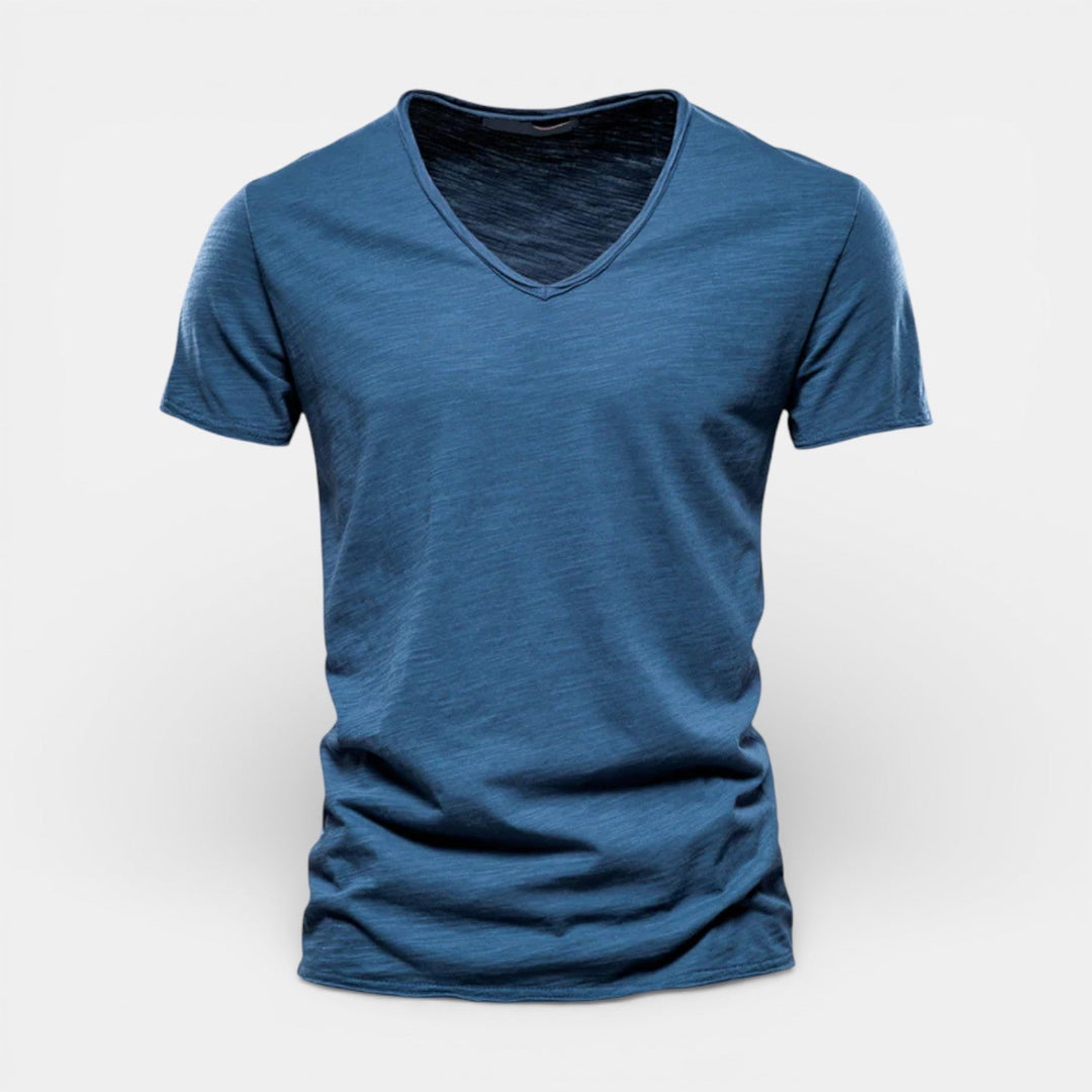 Michael Sydney men's two-pack v-neck t-shirt, front view