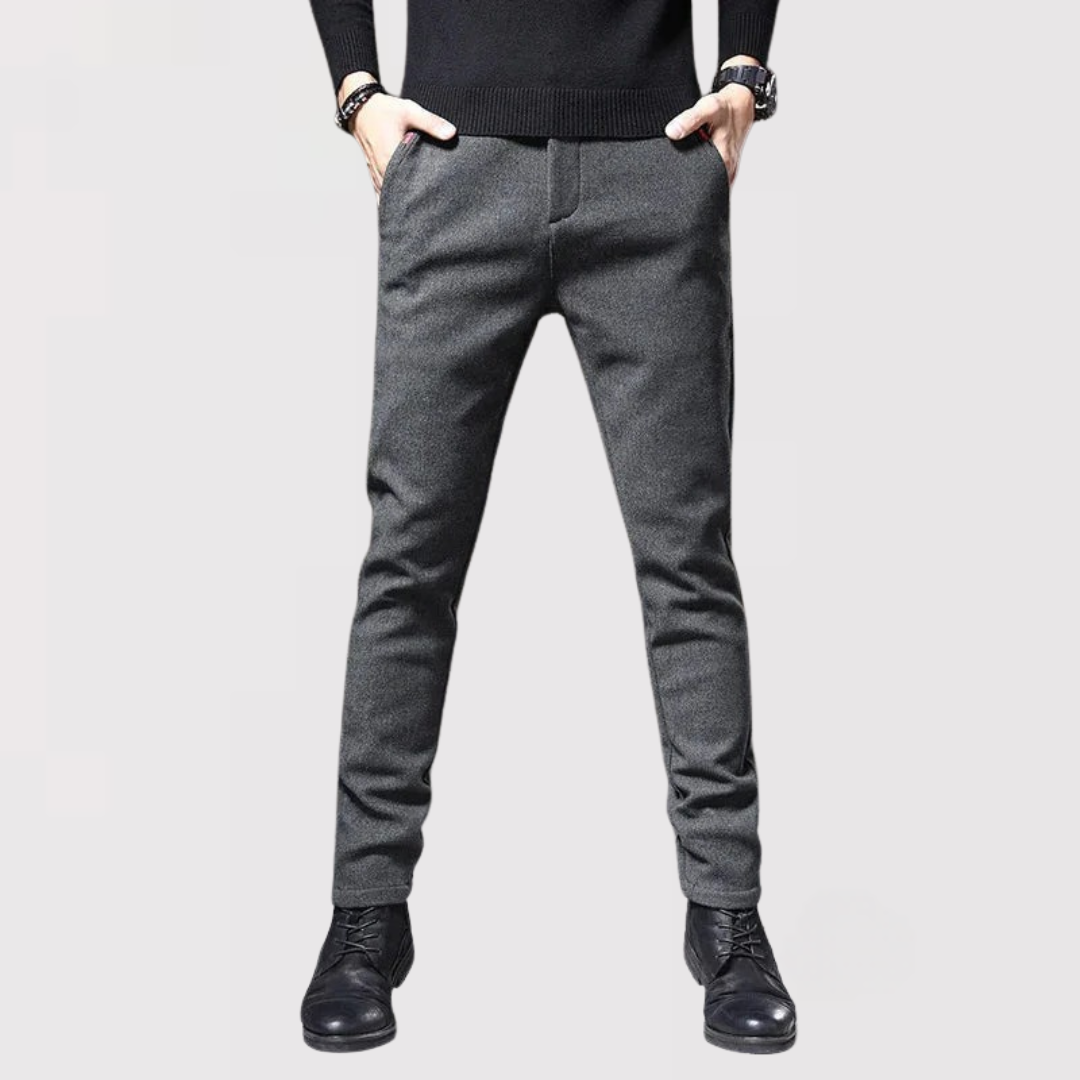 Michael Sydney men's pants with elastic waist, front view