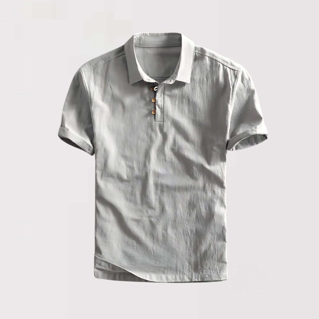 Michael Sydney men's summer polo shirt, front view