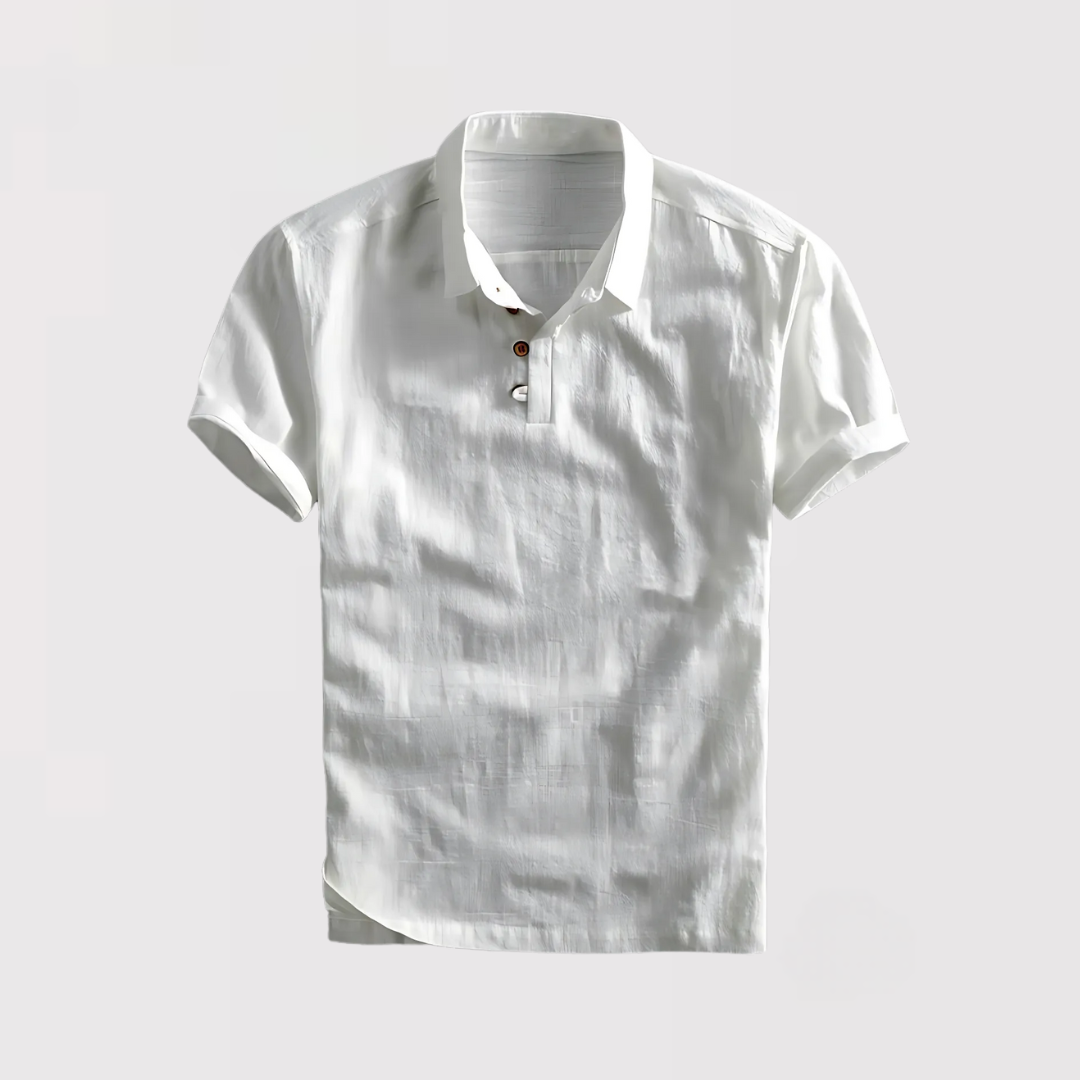 Michael Sydney men's summer polo shirt, front view