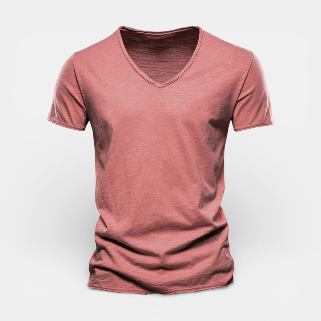 Michael Sydney men's two-pack v-neck t-shirt, front view