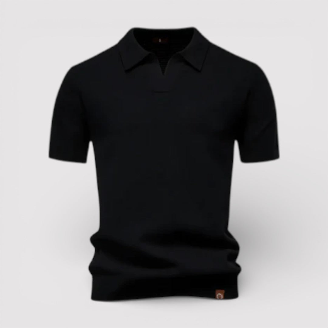 Michael Sydney men's polo shirt without placket, front view