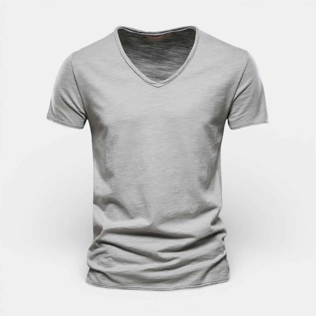 Michael Sydney men's two-pack v-neck t-shirt, front view