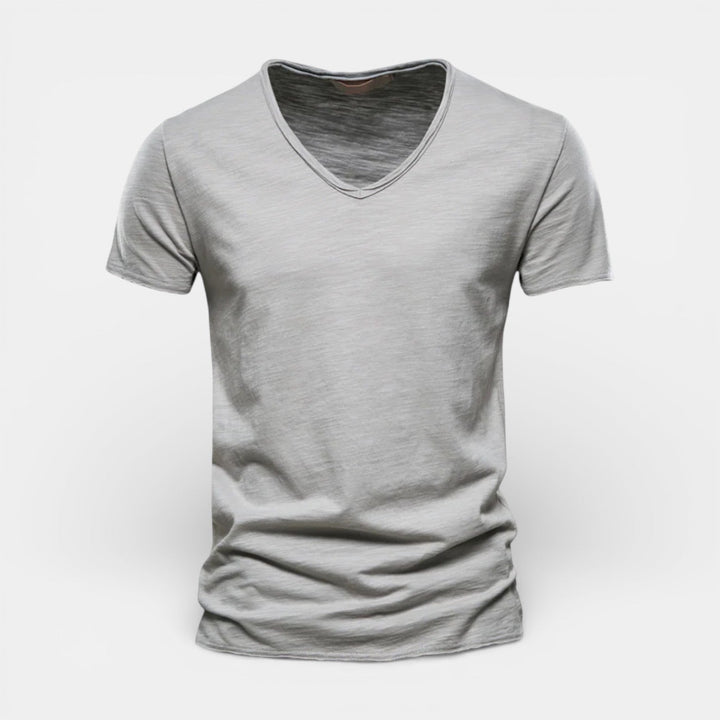 Michael Sydney men's two-pack v-neck t-shirt, front view
