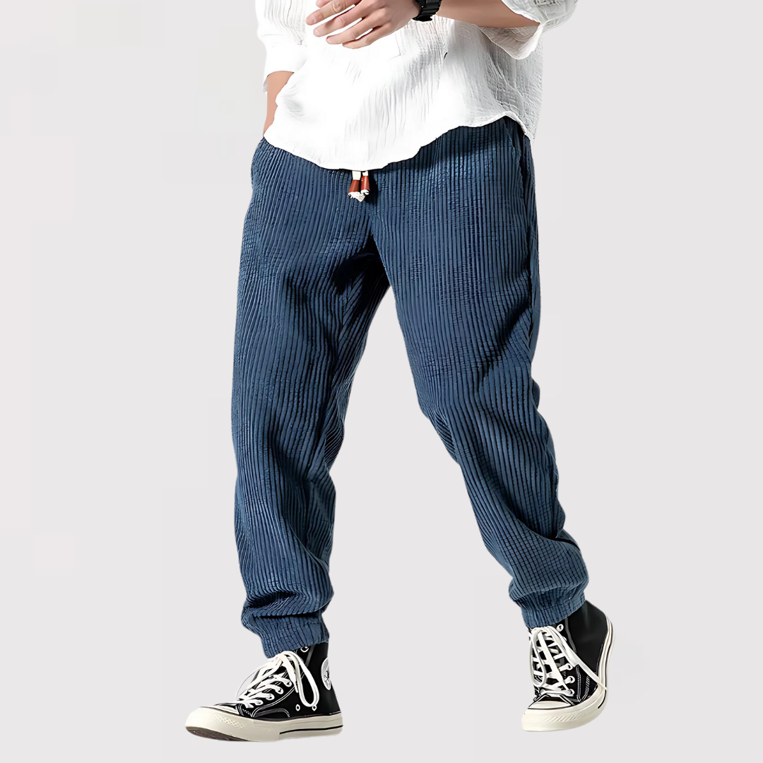 Michael Sydney men's textured pants, front view