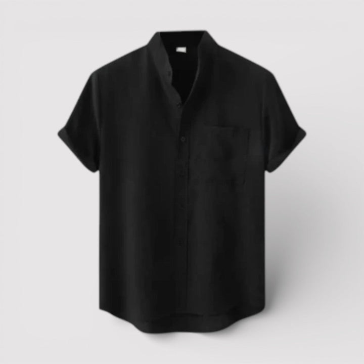 Michael Sydney men's relaxed short-sleeve shirt, front view