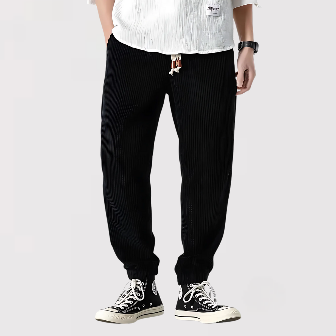 Michael Sydney men's textured pants, front view