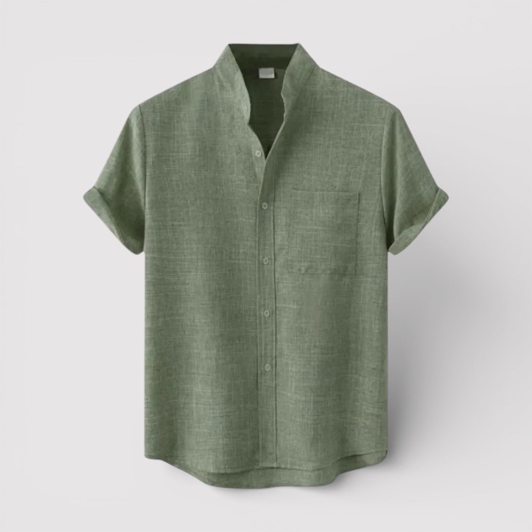 Michael Sydney men's relaxed short-sleeve shirt, front view