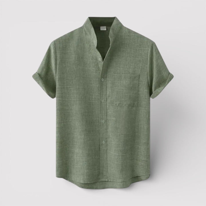 Michael Sydney men's relaxed short-sleeve shirt, front view