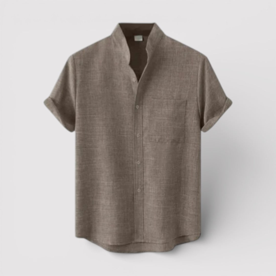 Michael Sydney men's relaxed short-sleeve shirt, front view