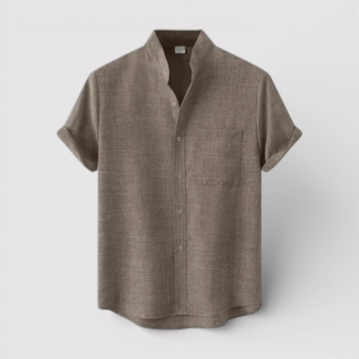Michael Sydney men's relaxed short-sleeve shirt, front view