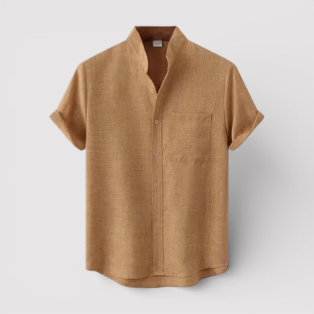 Michael Sydney men's relaxed short-sleeve shirt, front view
