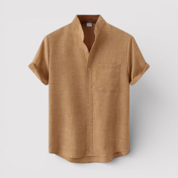 Michael Sydney men's relaxed short-sleeve shirt, front view