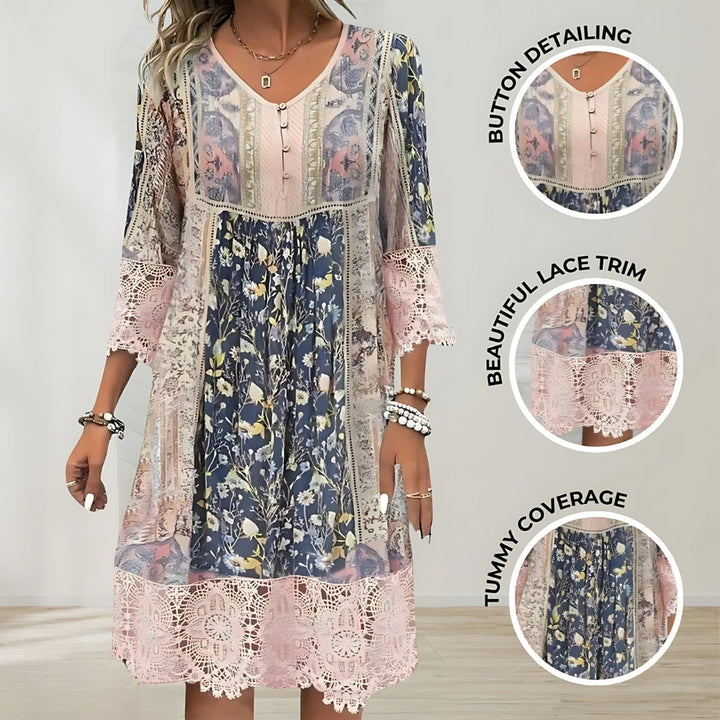 Cindy™ | Romantic Boho Midi Dress