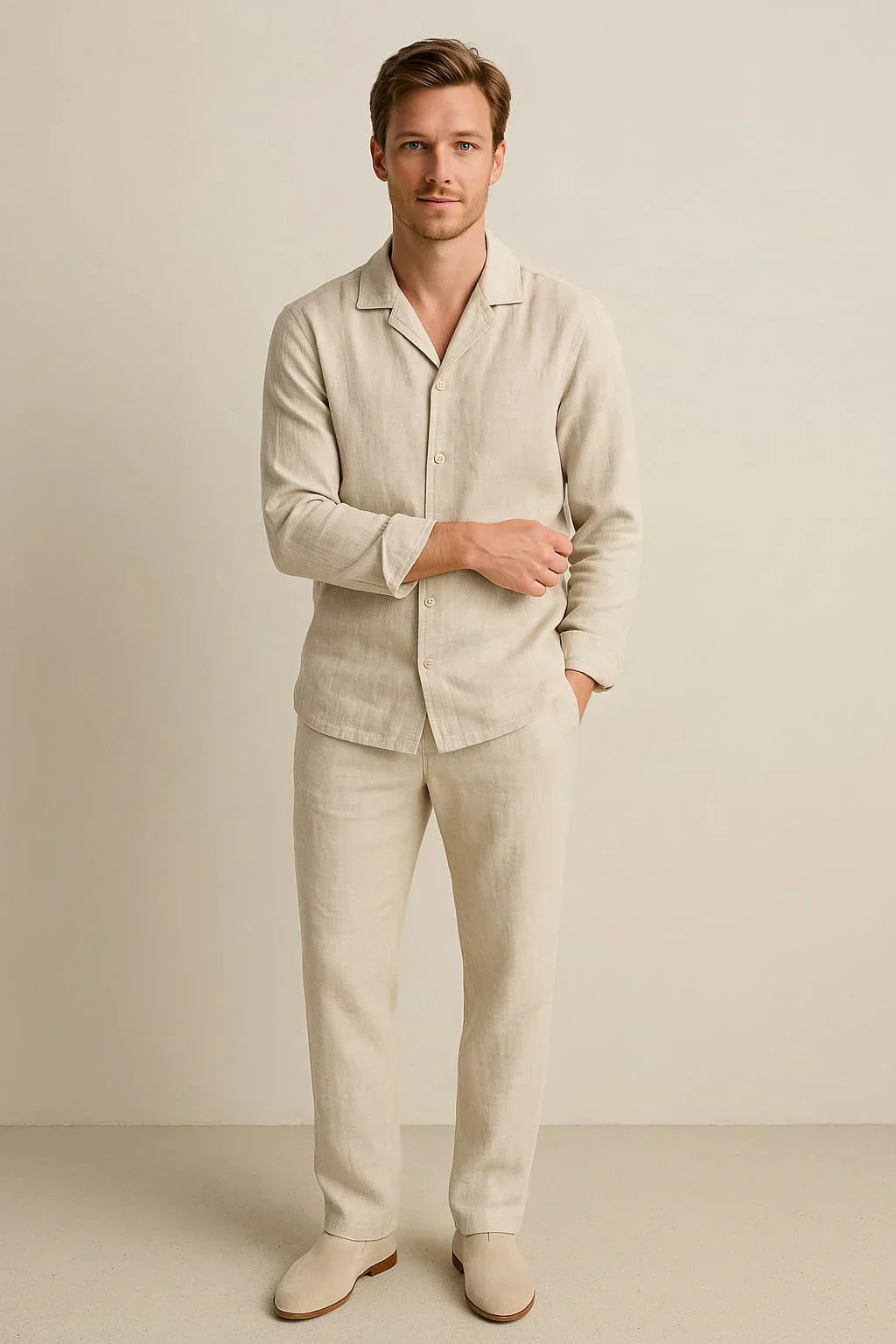 Michael Sydney men's summer set, front view