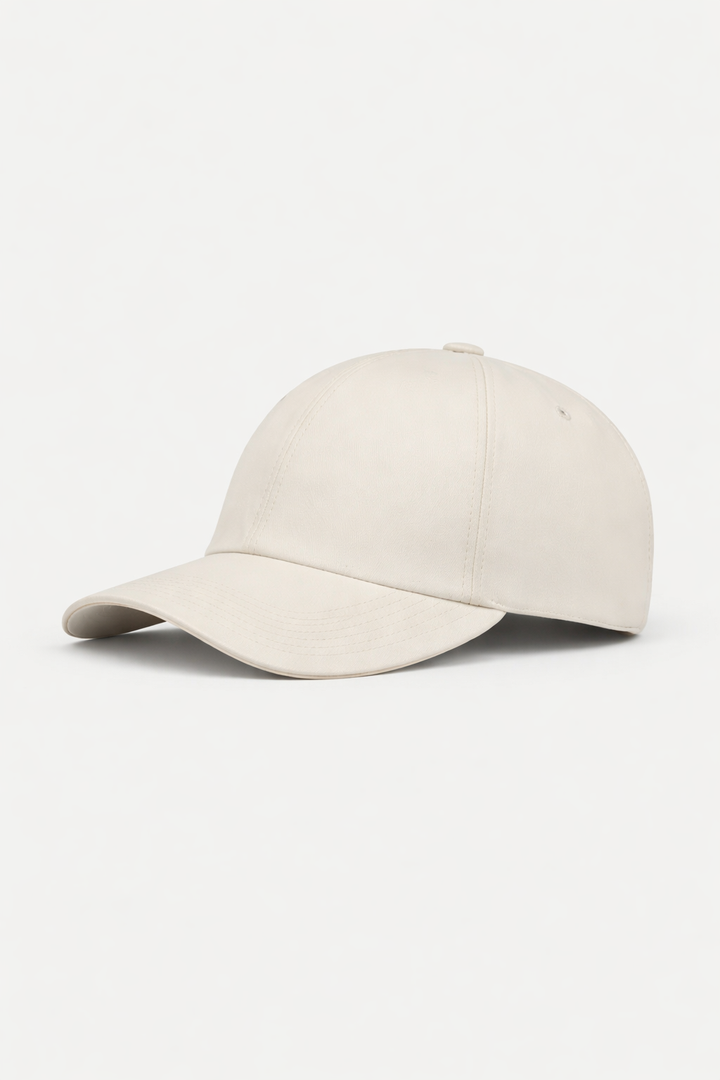 Michael Sydney men's cream cap, front view
