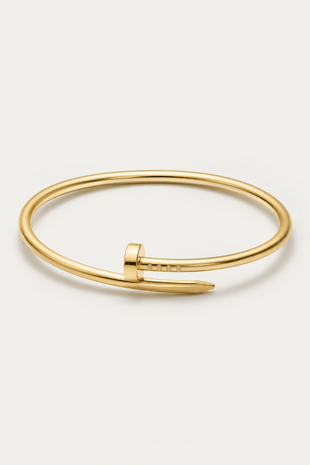 Michael Sydney men's Gold Slim Bracelet, front view