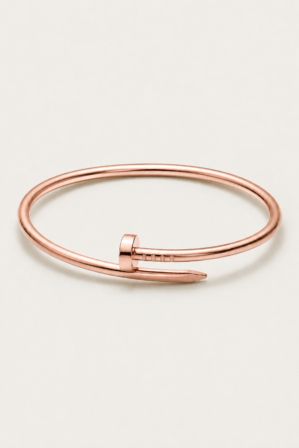 Michael Sydney men's Rose Gold Slim Bracelet, front view