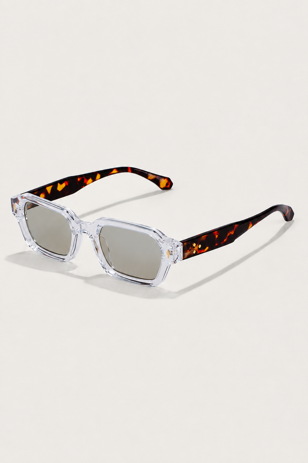 Michael Sydney men's Sunglasses Clear Leopard, front view