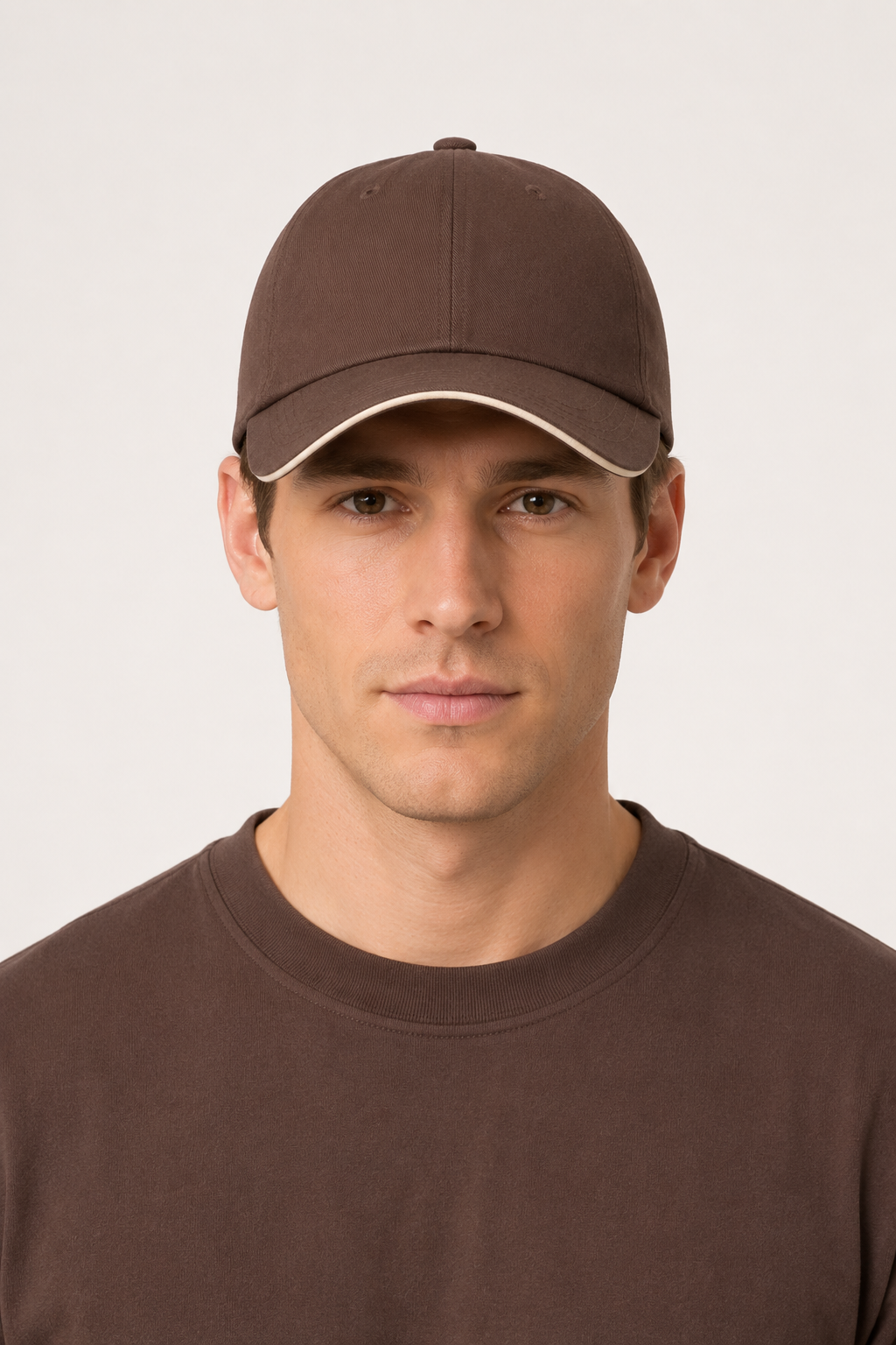 Michael Sydney men's brown cap, front view