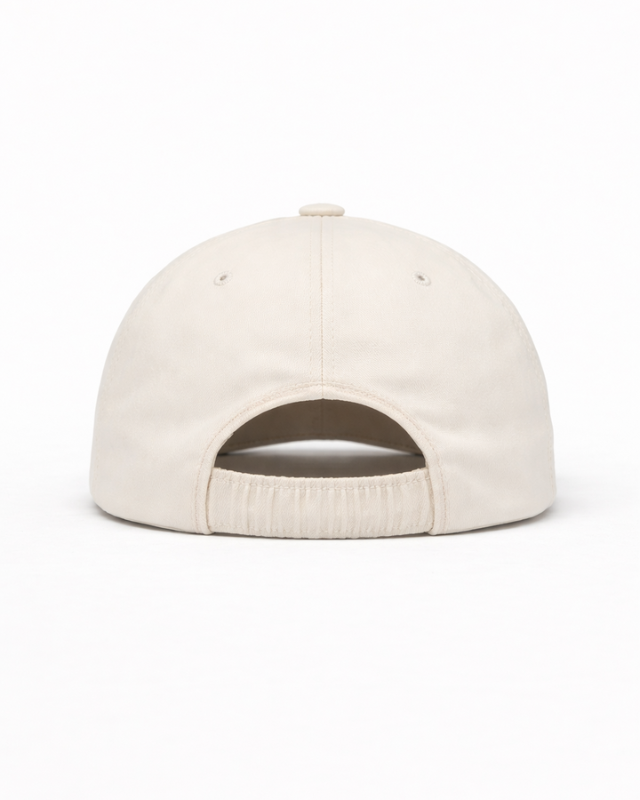 Michael Sydney men's cream cap, front view