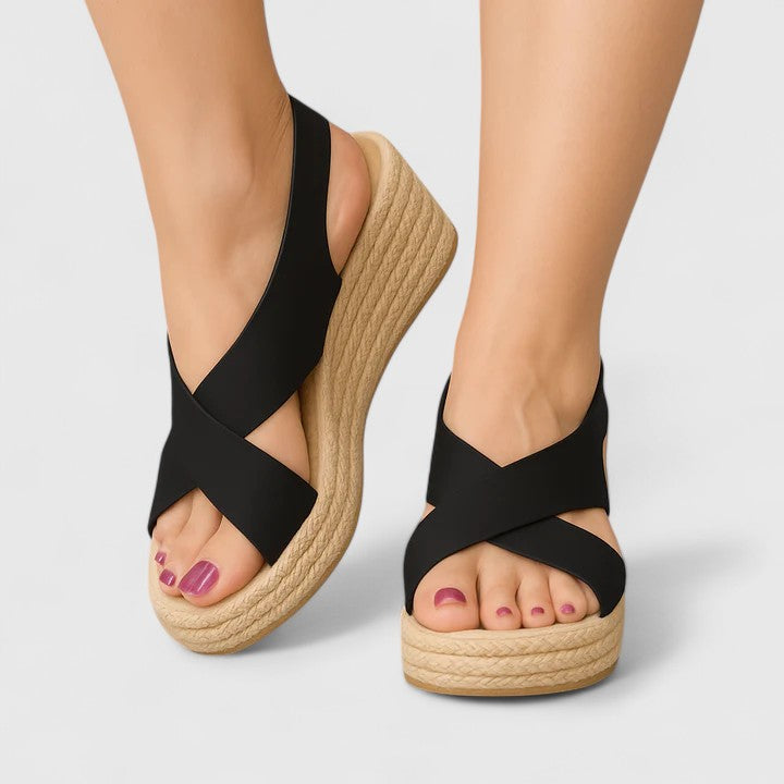 Alexis™ | Crossover Platform Sandals