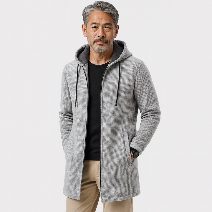 Michael Sydney men's Lined winter jacket, front view