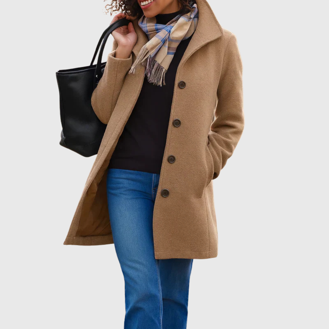 Glenda™ | Classic Buttoned Coat