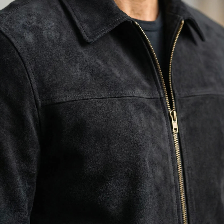 Michael Sydney men's smooth-finish jacket, front view